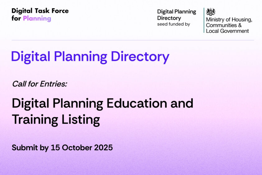 Link to Entries Open for Education and Training Listing in Digital Planning Directory