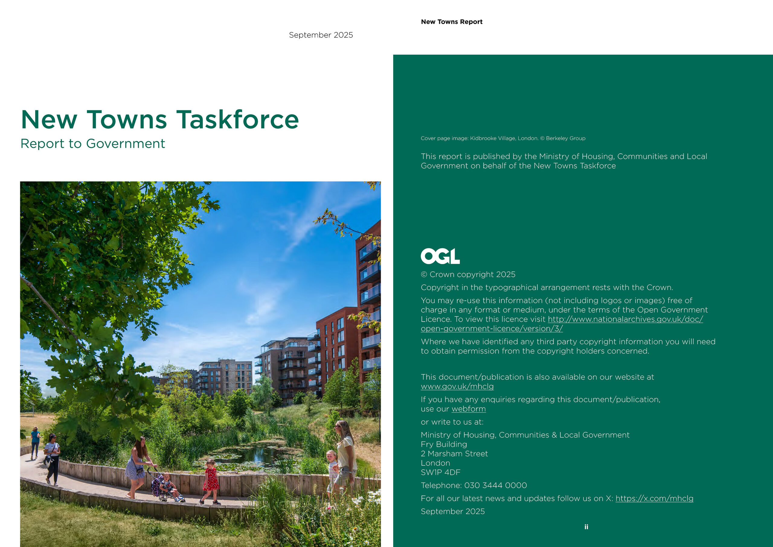 New Towns Taskforce report
